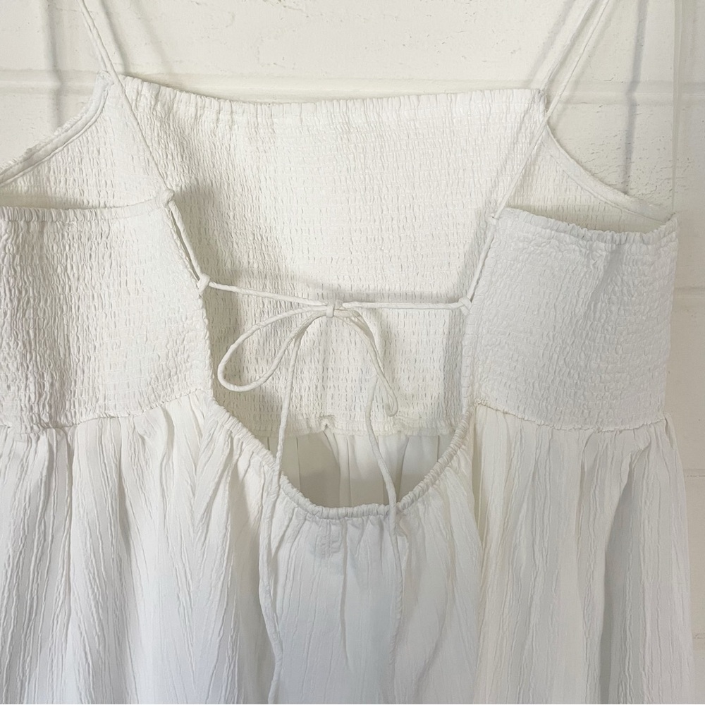 American Eagle White Mini Dress with Adjustable Straps Size XL - Picture 10 of 10